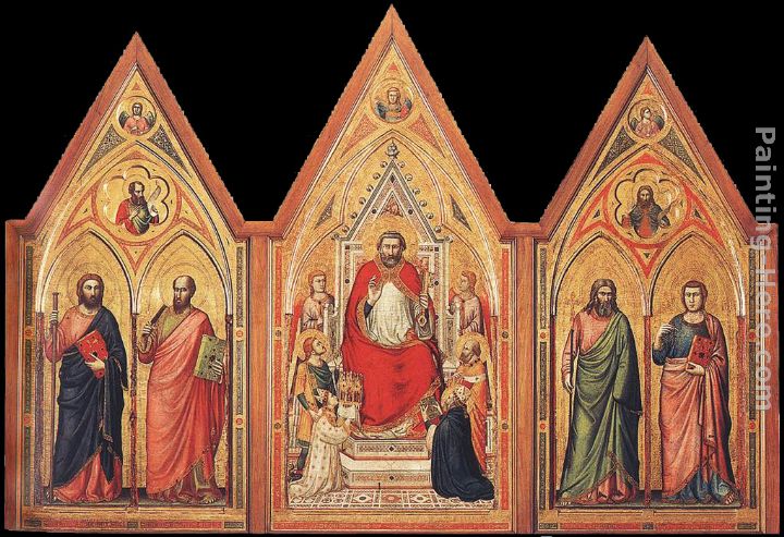 The Stefaneschi Triptych - verso painting - Giotto The Stefaneschi Triptych - verso art painting